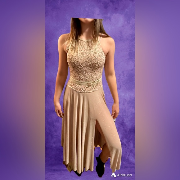 Gold Sequin Revolution Brand Dancewear - Picture 1 of 2
